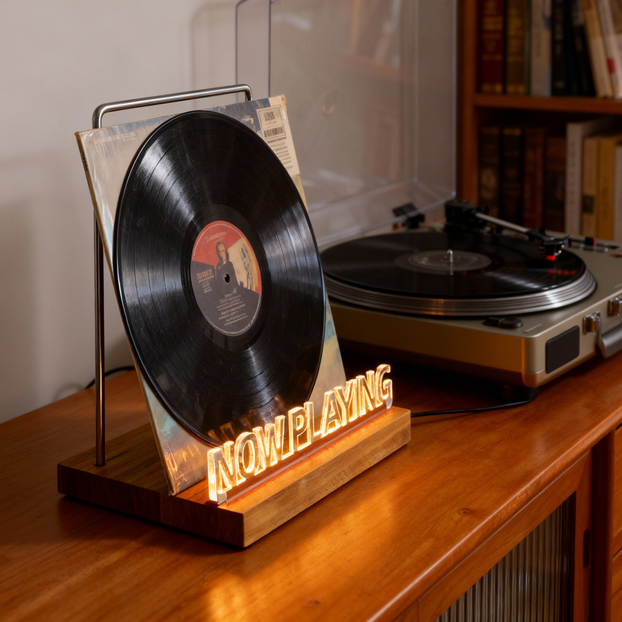 Coffee Equipment Rack - Vinyl Record Holder Stand, Coffee Shop