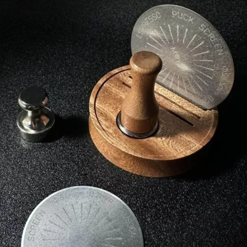 Puck Screen Mesh - Espresso Puck Screen Magnet Handle Reusable