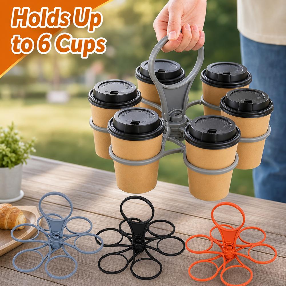 6Slot Drink Holder Folding Bev - đánh giá và giá Coffee Equipment Rack
