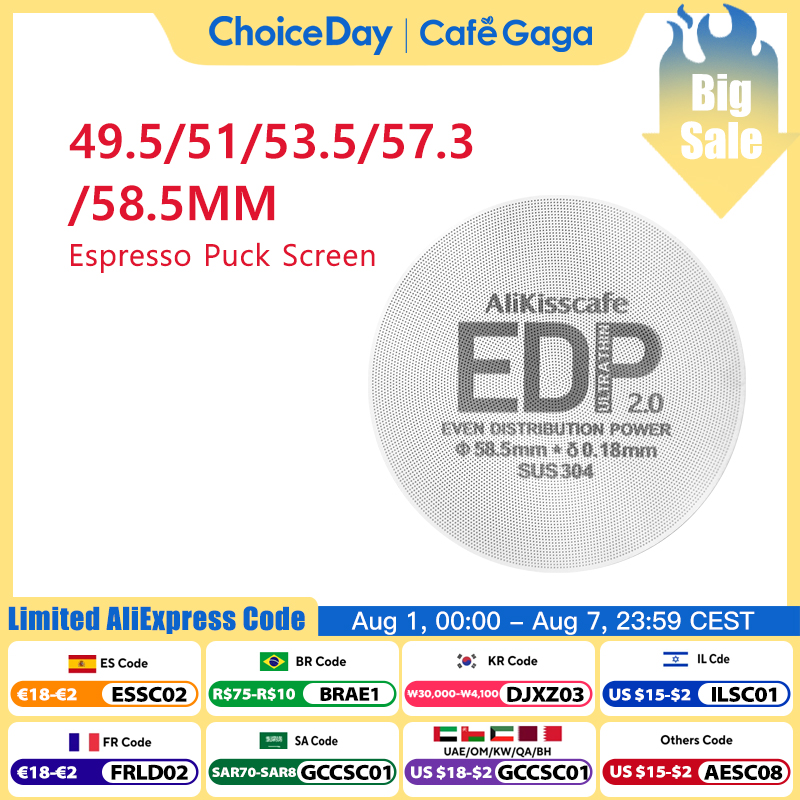 Alikisscafe New 0.18mm Espress - đánh giá và giá Puck Screen Mesh
