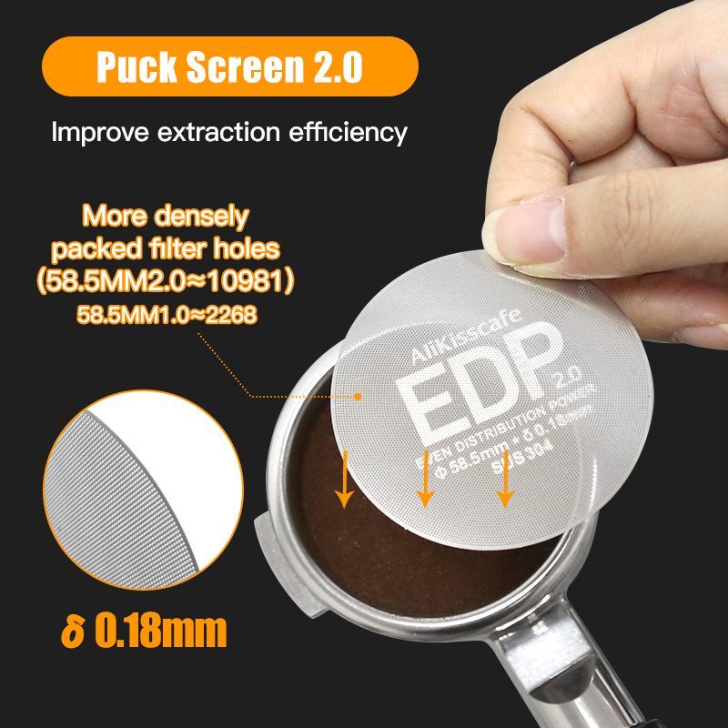 Alikisscafe New 0.18mm Espress - đánh giá và giá Puck Screen Mesh