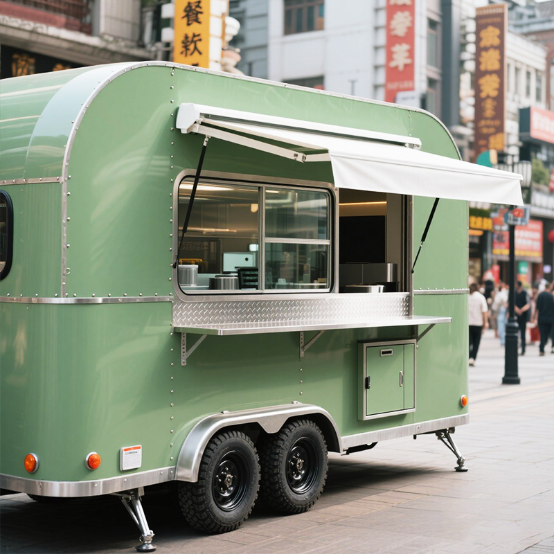 Small Mobile Food Trailer with - đánh giá và giá Coffee Shop Equipment Setup