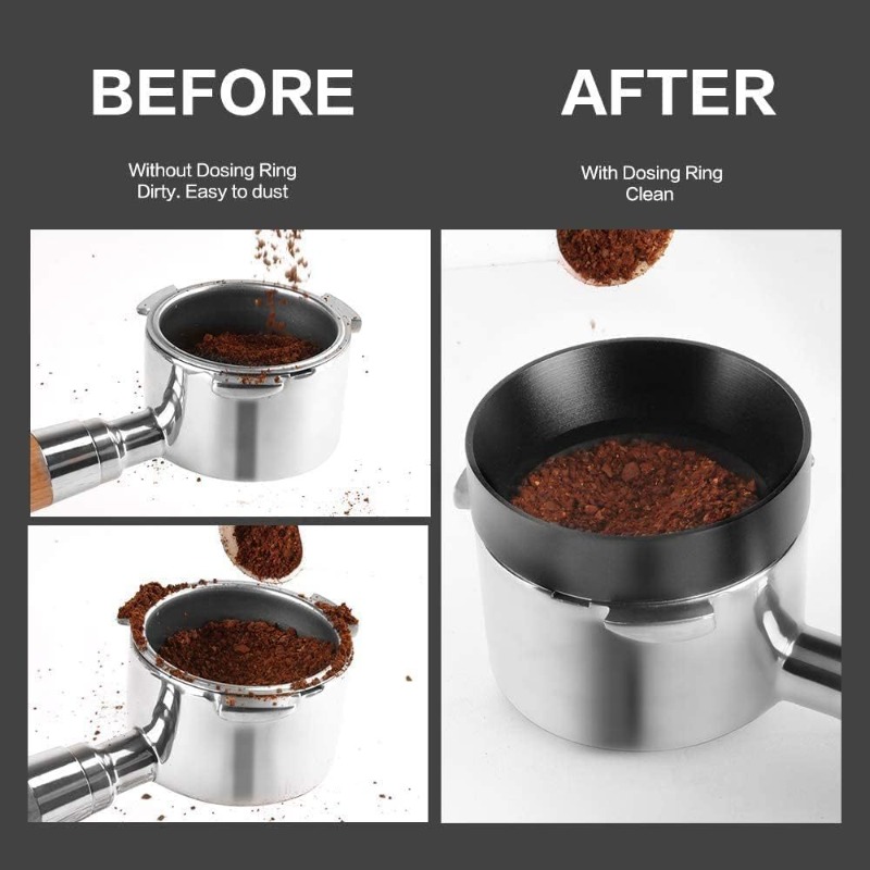 Stainless Steel Espresso Dosin - đánh giá và giá Dosing Funnel Ring