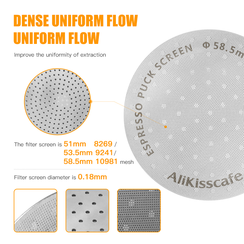 Coffee Puck Screen 51mm 53.5mm - đánh giá và giá Puck Screen Mesh